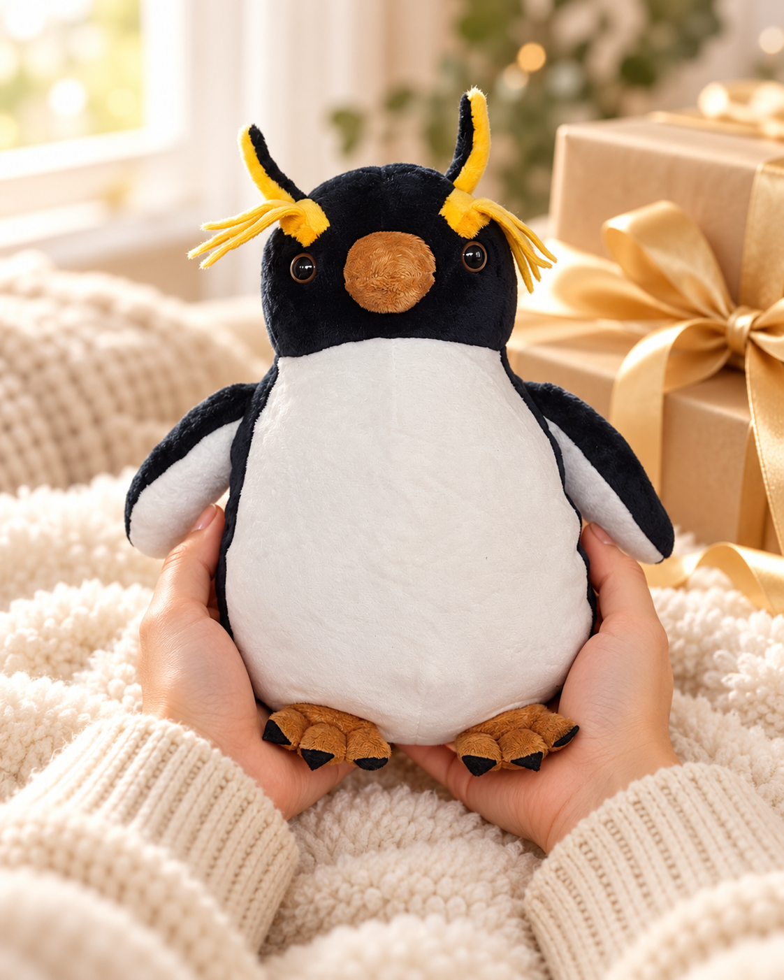 Penguroo comfort penguin plush 10" Rockaroni cuddle gift