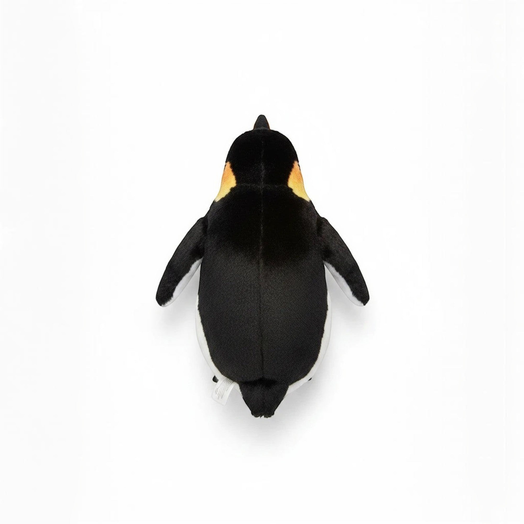 Penguroo® Gifts Inc. Emperor penguin plush toy with black, white, and orange markings. Soft and huggable.