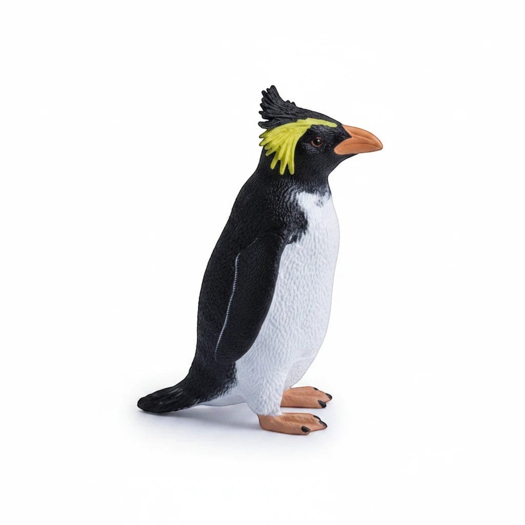 Penguroo® Gifts Inc. toy penguin figure with black and white body, yellow crest, and orange beak.