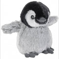 Penguroo® Gifts Inc. plush penguin stuffed animal toy, black and white with grey belly, soft fuzzy texture, outstretched wings.