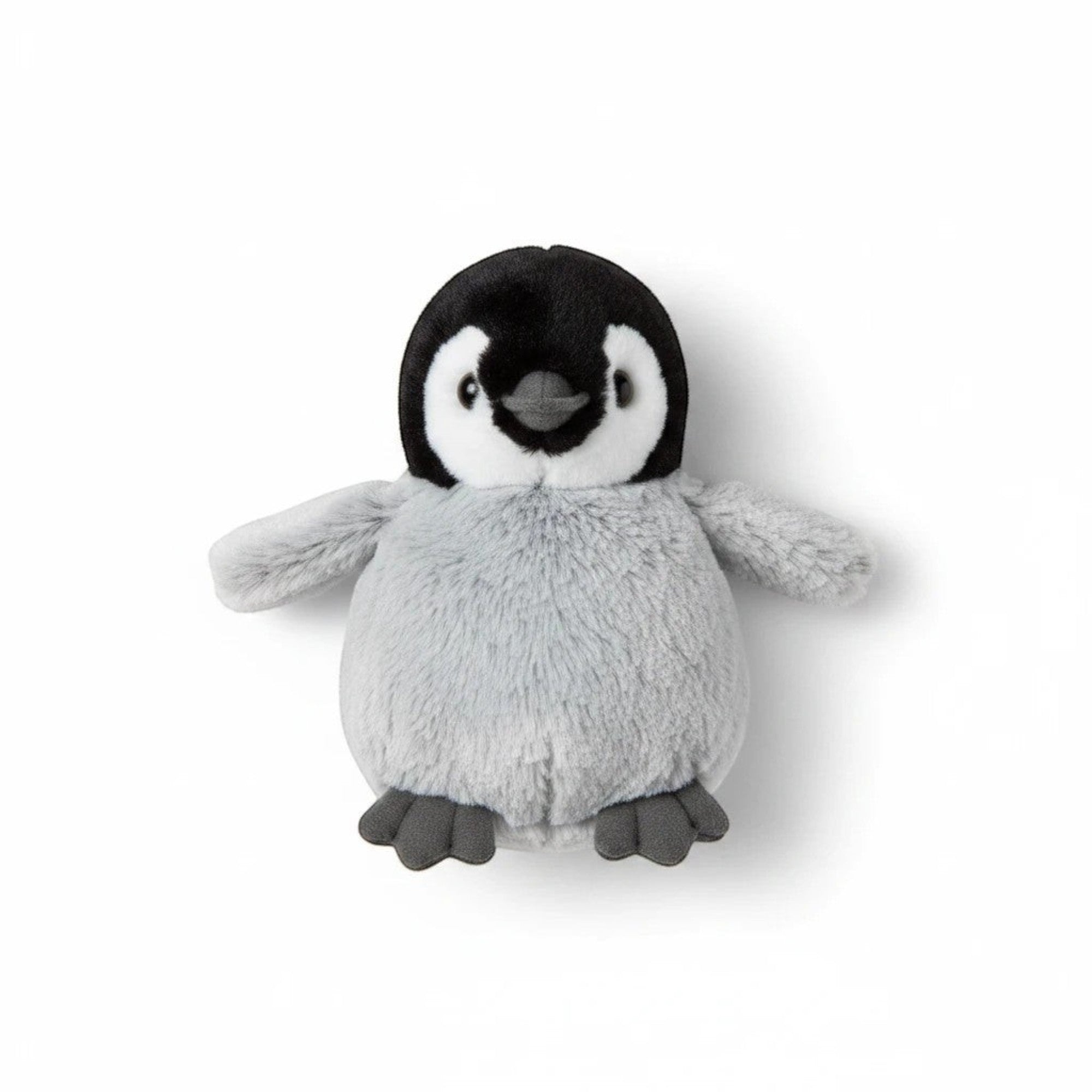 Penguroo® Gifts Inc. plush penguin stuffed animal toy, soft grey belly, black and white tuxedo coloring, friendly expression.